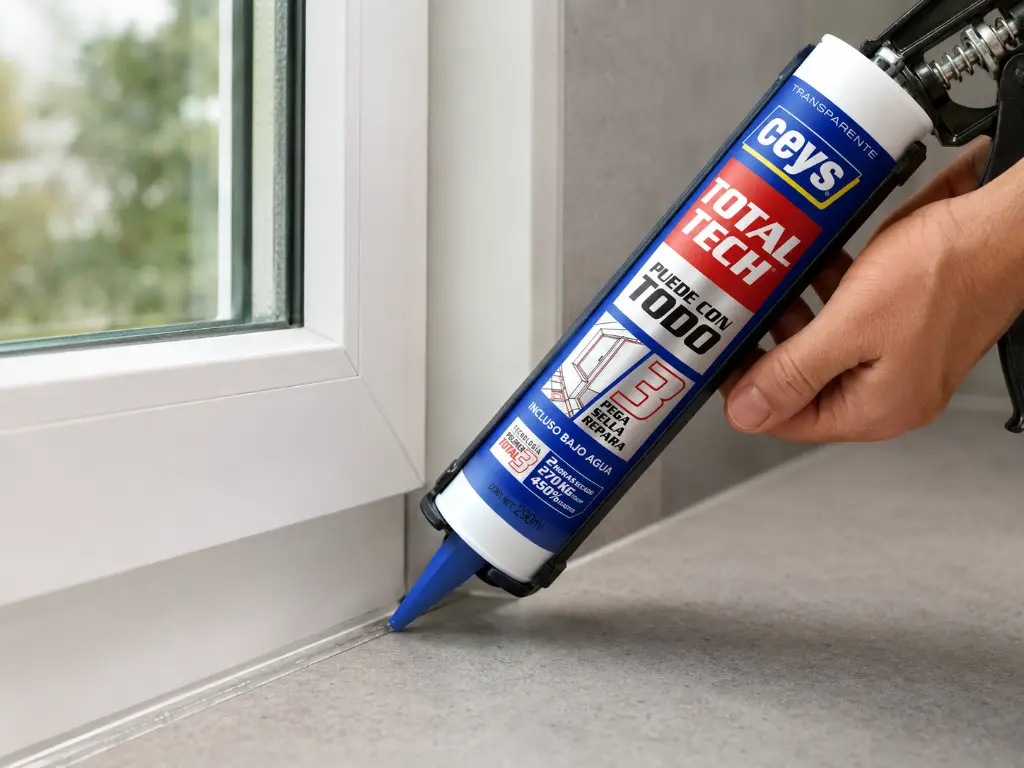 Adhesivo sellador 290 ml Total Tech Transparente Ceys 3.webp