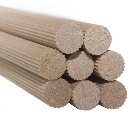 [FIJ-TAR-0014] Tarugo Madera 12 mm Barra 60 Cms.